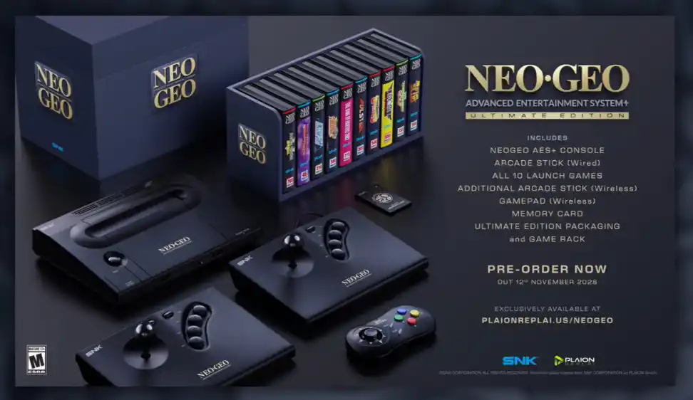 NEO XYX ネオザイクス NEO GEO AES NG:DEV.TEAM Neo Geo AES+ vem aí! Pré-venda já foi iniciada! - Comunidade Mega